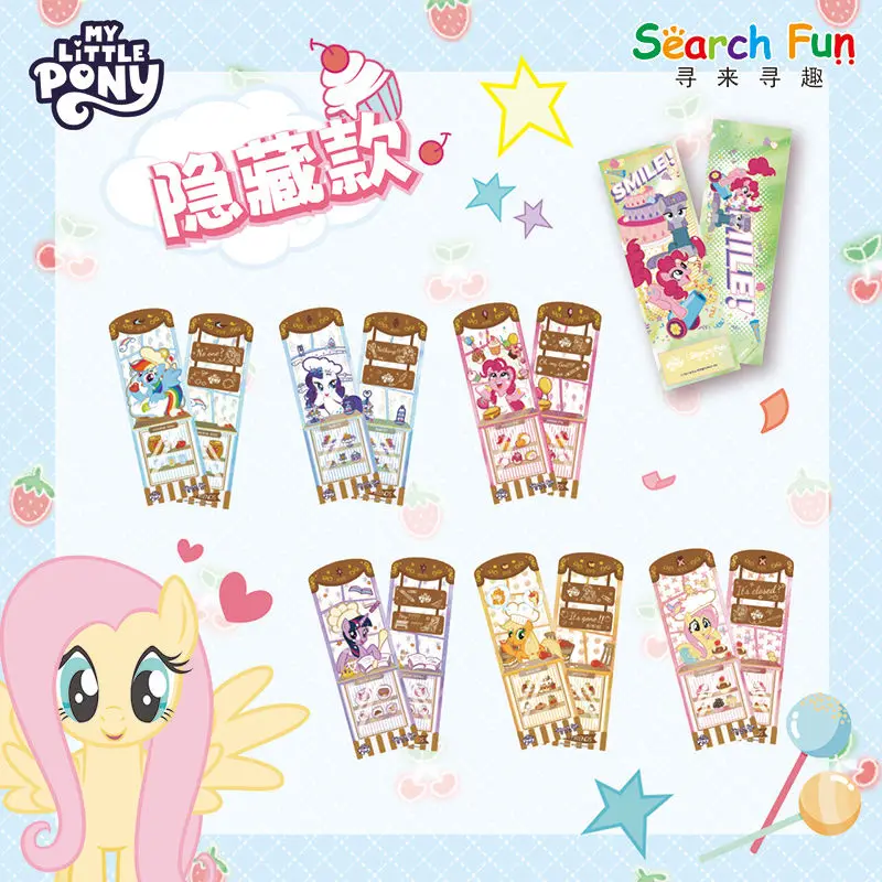 Oficjalne, autentyczne bilety laserowe z serii My Little Pony, gadżety anime, urocza kolekcja zabawek dla dzieci, bilety laserowe, prezenty świąteczne.