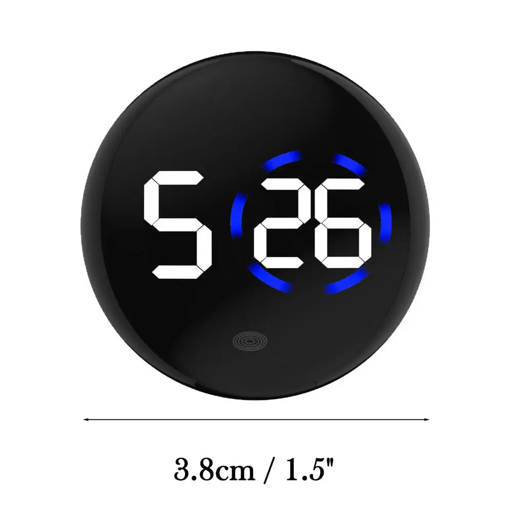 Mini Digital Clock for Car Round Automotive Digital Clock Led Luminous Display Automotive Watch for Road Trip Long Travel view 6