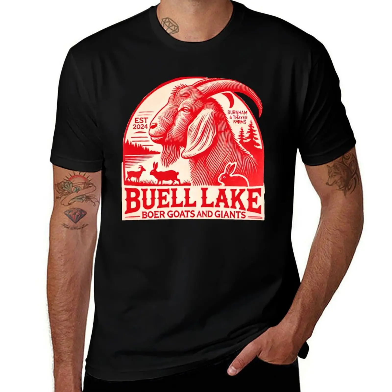 

Buell Lake Boer Goats and Giants T-Shirt Plus Size Loose Fit T-Shirt