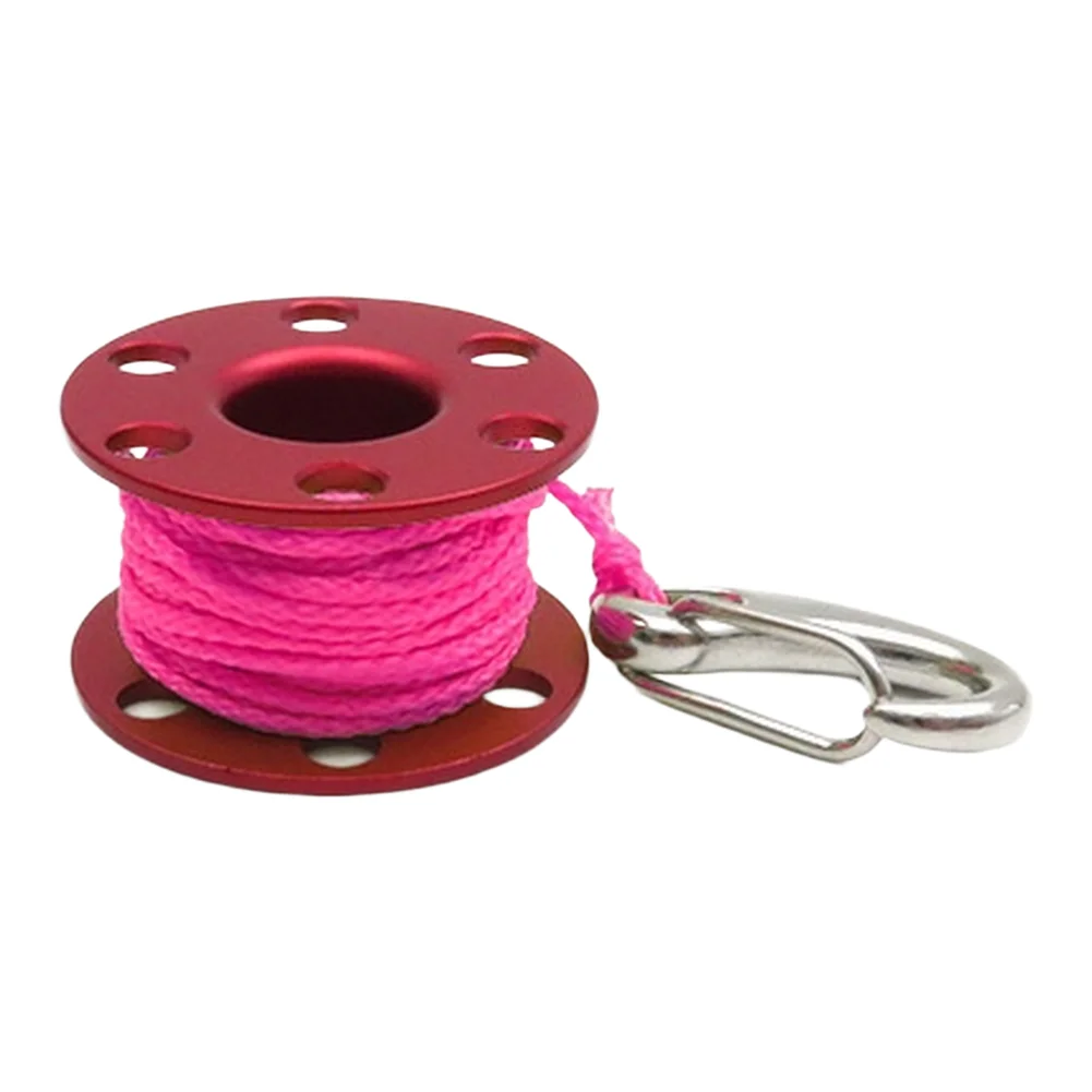 Underwater Line Management Tool: Finger Reel Spool with Snap Hook for Scuba Diving and Freediving Applications