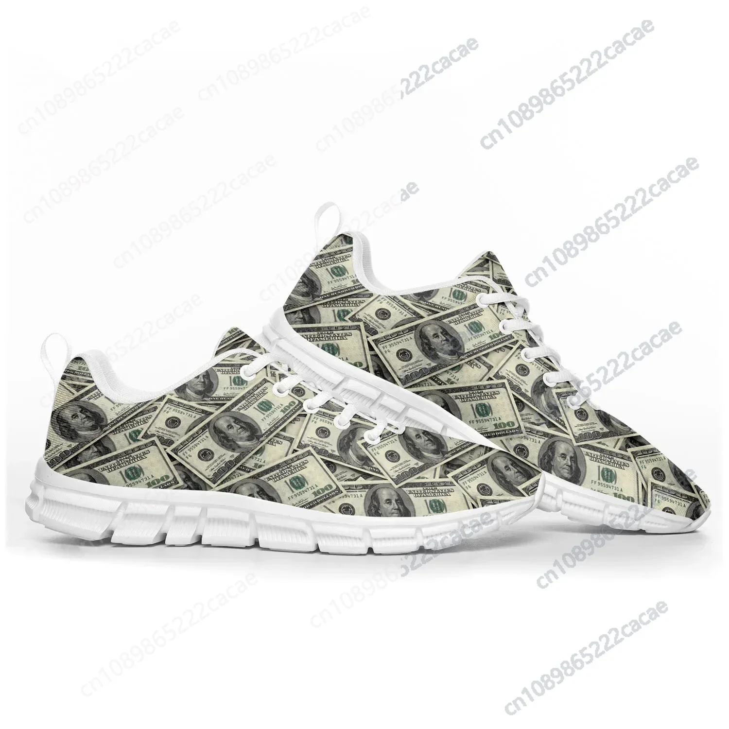 

Dollar Printed Popular Sports Shoes Mens Womens Teenager Kids Children Sneakers Casual Custom High Quality Couple Shoes White