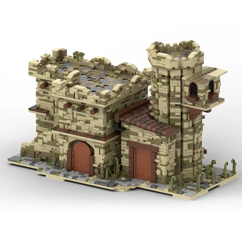 Moc cegły budowlane widok ulicy Model w stylu arabskim technologia domu modułowe bloki prezenty zabawki dla dzieci zestawy DIY montaż