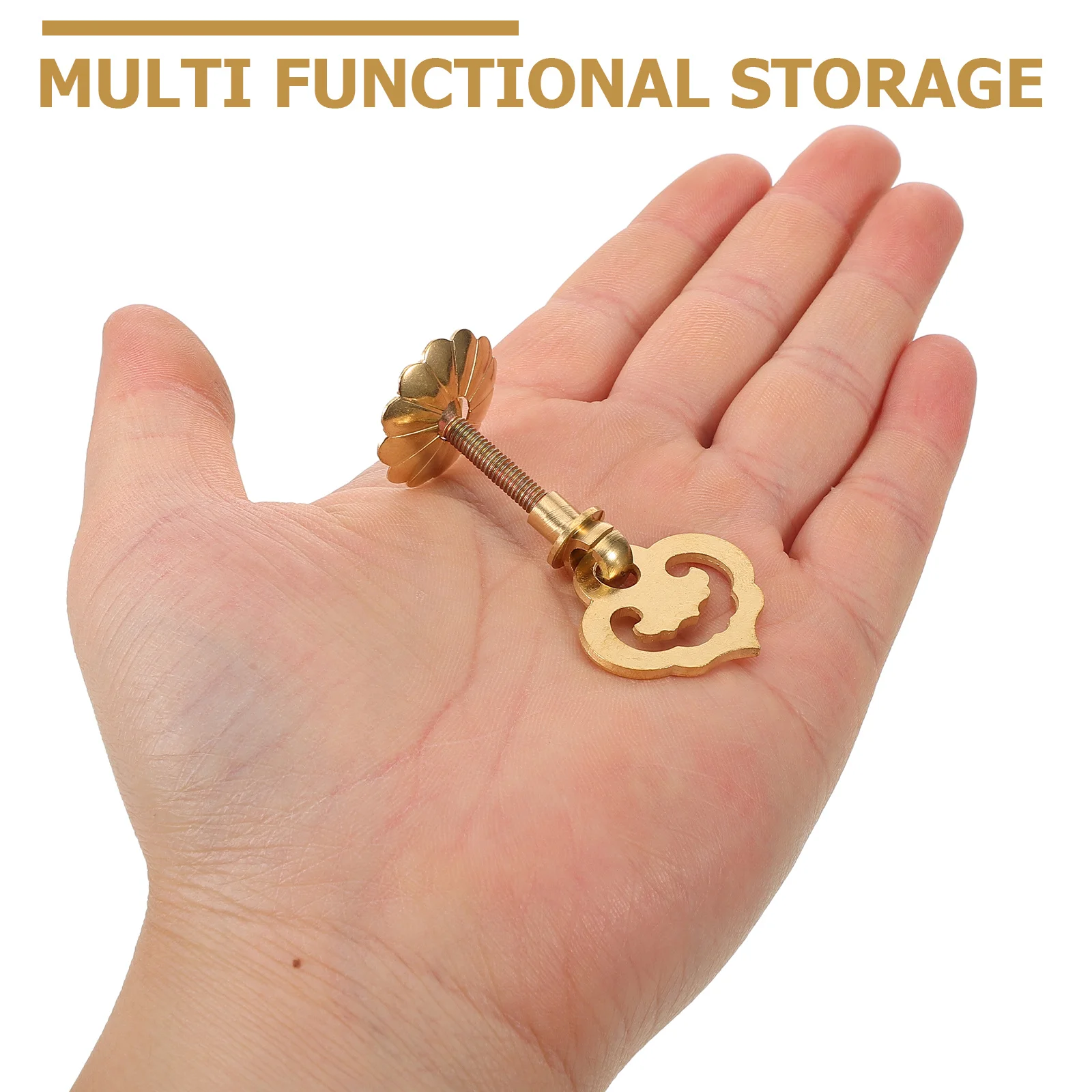 

Chinese Brass Drawer Pull Decorative Cabinet Door Handle Furniture Pull with Cloud Pattern Symbolizing Good Fortune