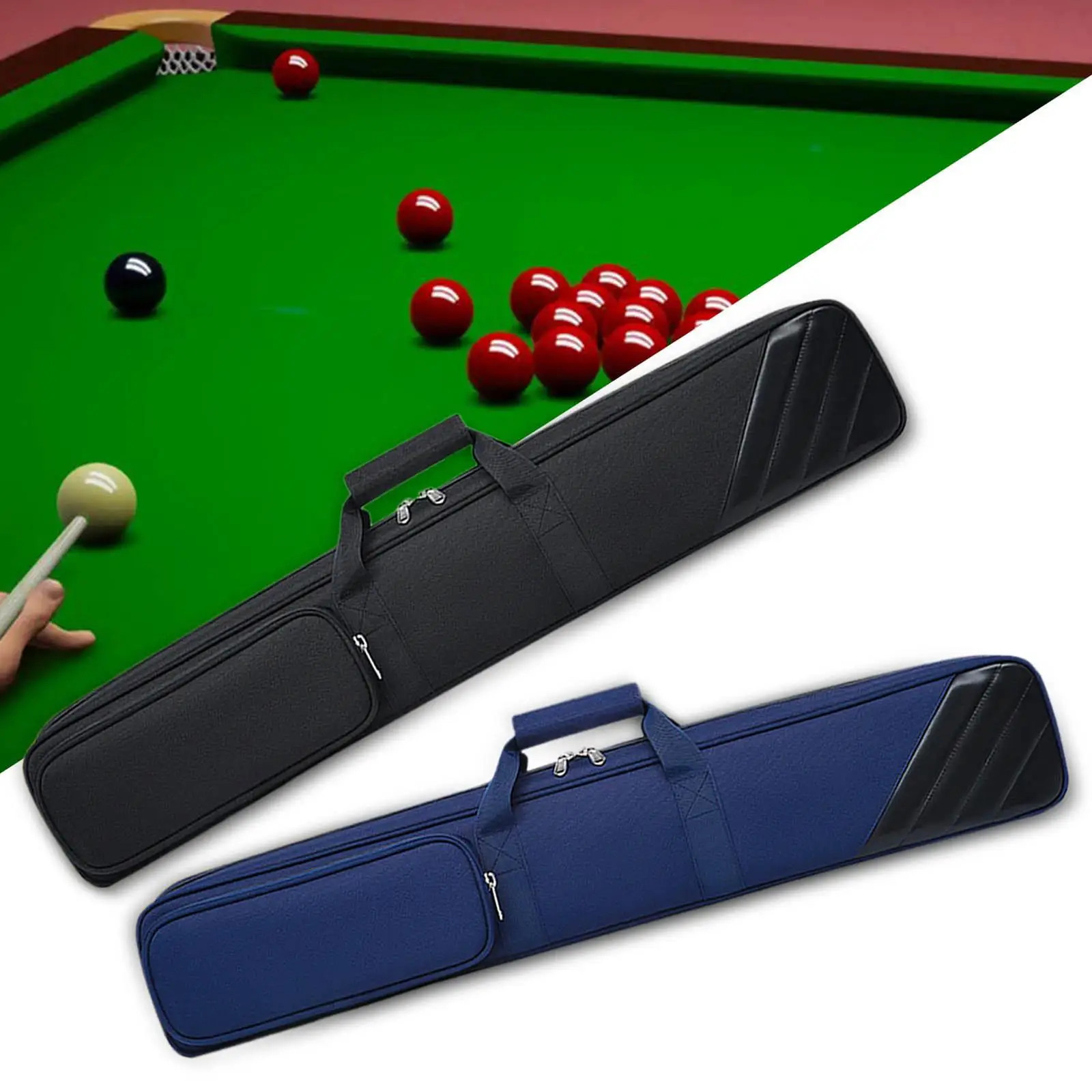 

2 Pieces Billiard Cue Cases Billiard Pool Cue Stick Carrying Cases Lightweight Compact Anti Scratch Portable Storage Bags