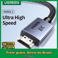 UGREEN HDMI Cable 8K/60Hz for PS5 Xiaomi TV Box Ultra High Speed Certified 8K@60Hz Cable 48Gbps Dolby Vision HDCP2.3