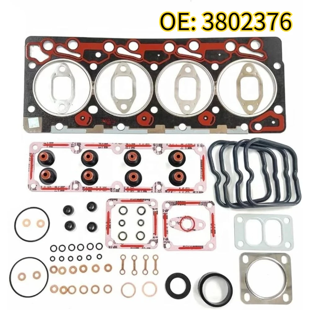 

High quality New For 4089649 3802376 Complete gasket set, upper and lower, suitable for Cummins 89-98 Dodge 6BT 5.9 12V