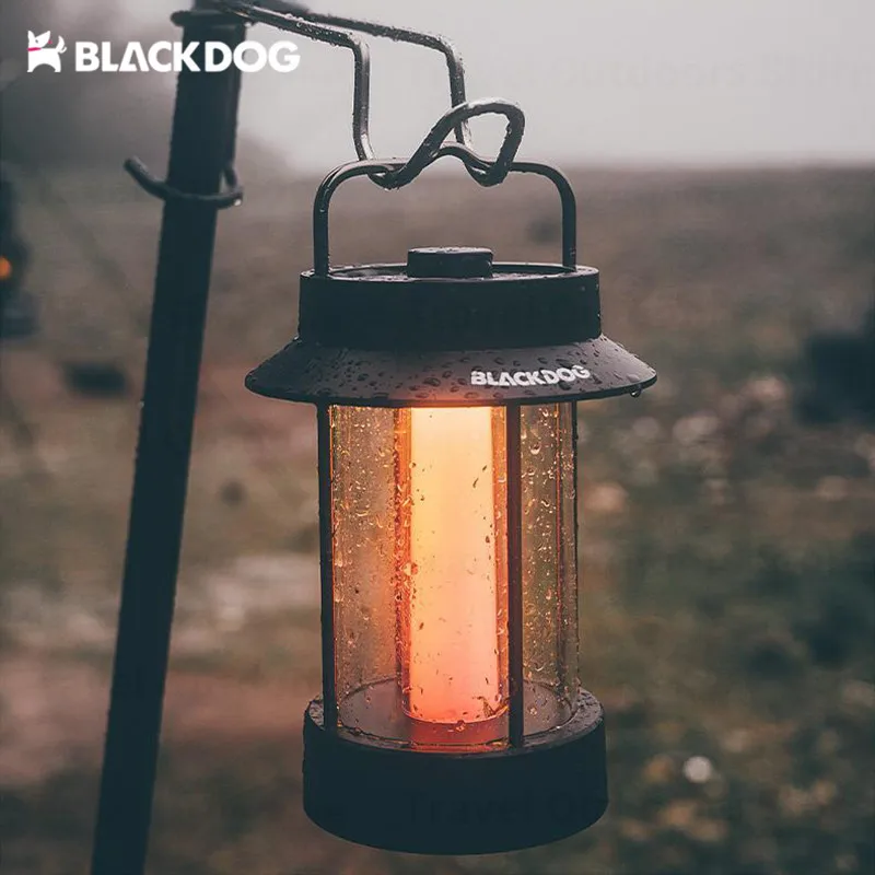 Naturehike BLACKDOG Outdoor Portable Handle Lamp IPX4 Waterproof Ambient Light Travel Portable 500g Type-C Charge Camp Tent Lamp