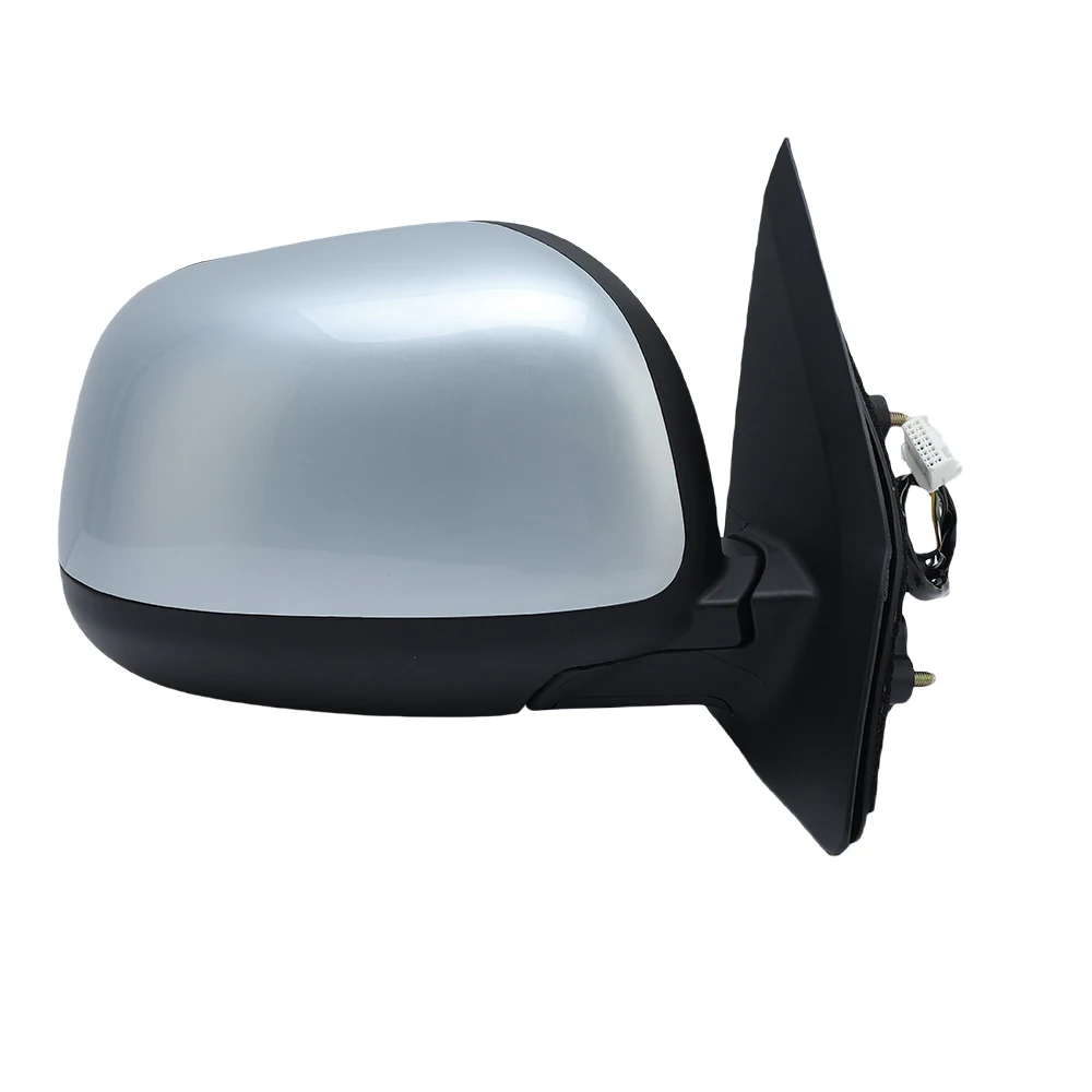 5 Pins Door Side Mirror Assembly，Mitsubishi ASX 2010-2017 Silver Gray With Heated Manual Folding Wing Mirror Car Accessories