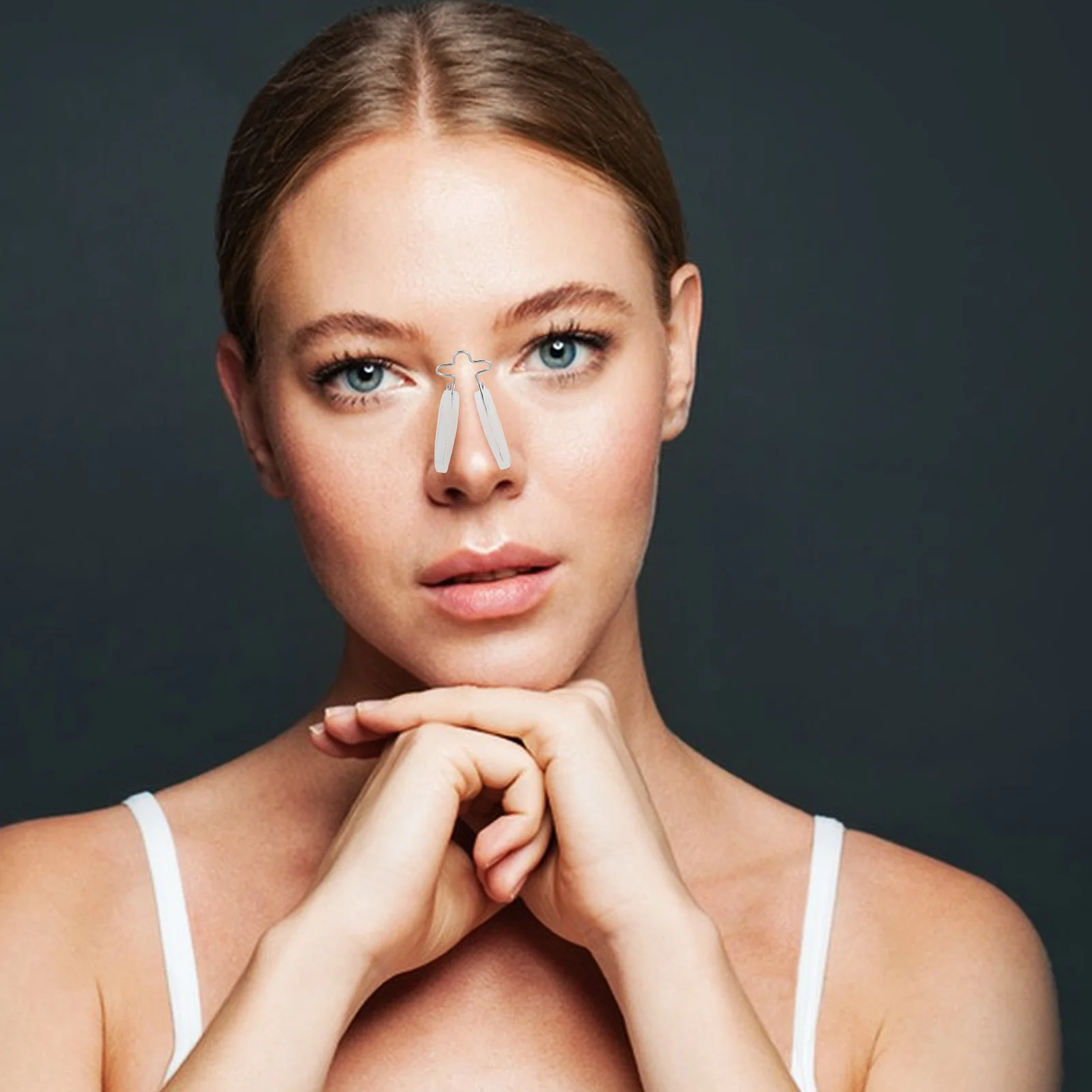 مشابك لتنحيف الأنف من السيليكون لرافع الأنف، أداة تجميل شفافة لمكياج النساء والفتيات #3