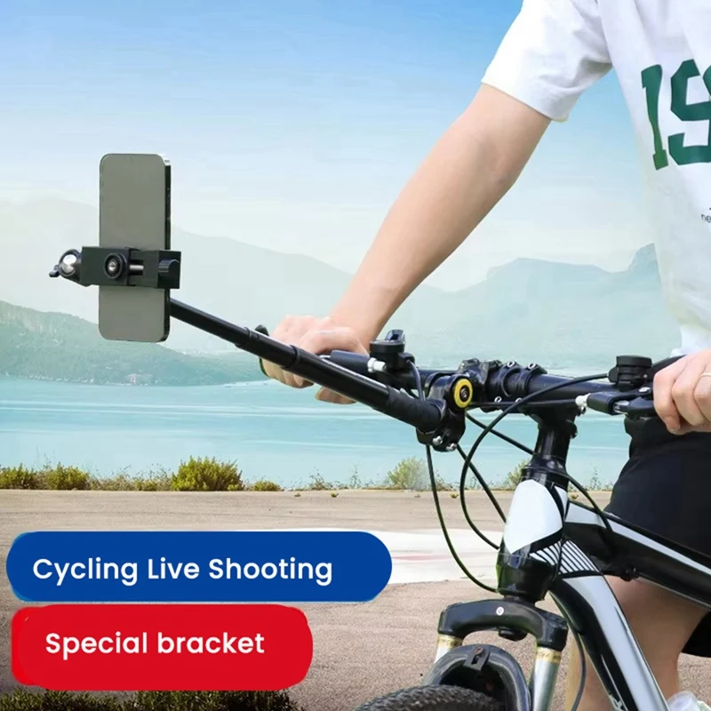حامل هاتف الدراجة النارية المقود جبل قوس ل Gopro ماكس بطل 10 Insta360 X2 عمل الكاميرا