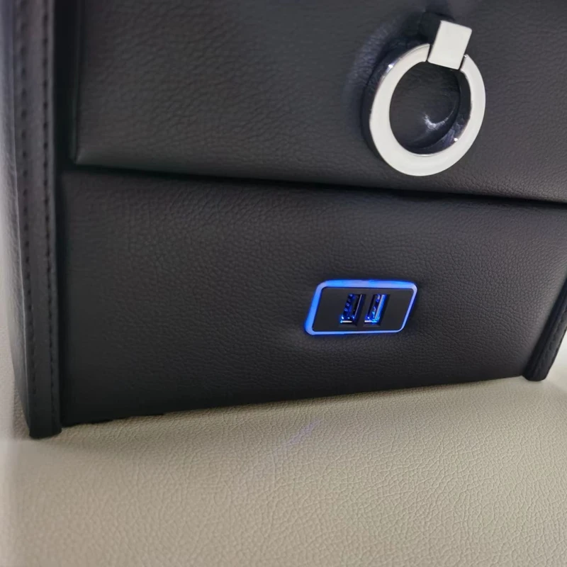 Intelligent Library Alphard High Quality Large Black Leather Center Console Alphard 20 Series 30 Series Car Armrest Box - Image 4
