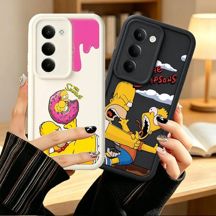 S-simpsons Cartoon Case for Samsung Galaxy A34 A56 A23 A26 A32 A53 A54 A71 A72 A51 A73 A12 A13 A15 A16 A35 A36 Phone Cover