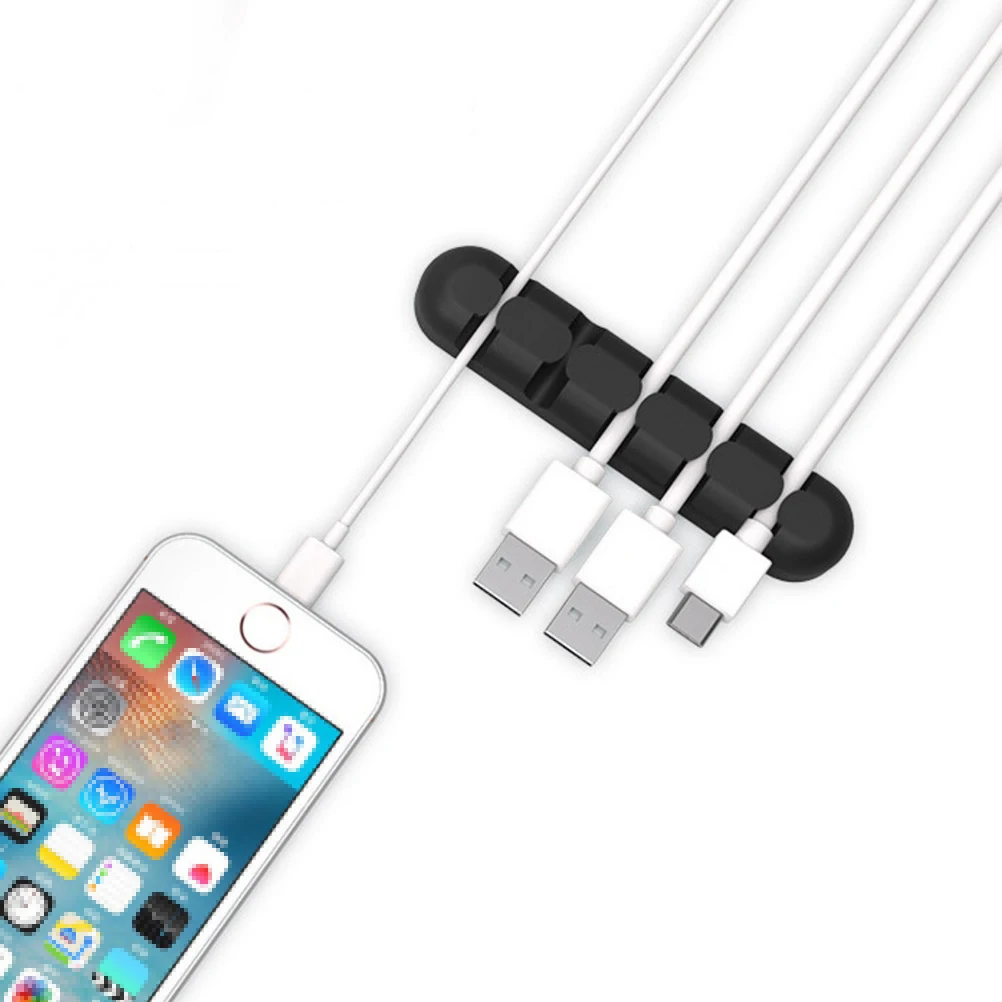 

Data Cable Storage Wire Clips Management Self Adhesive Cord Organizer Adjustable