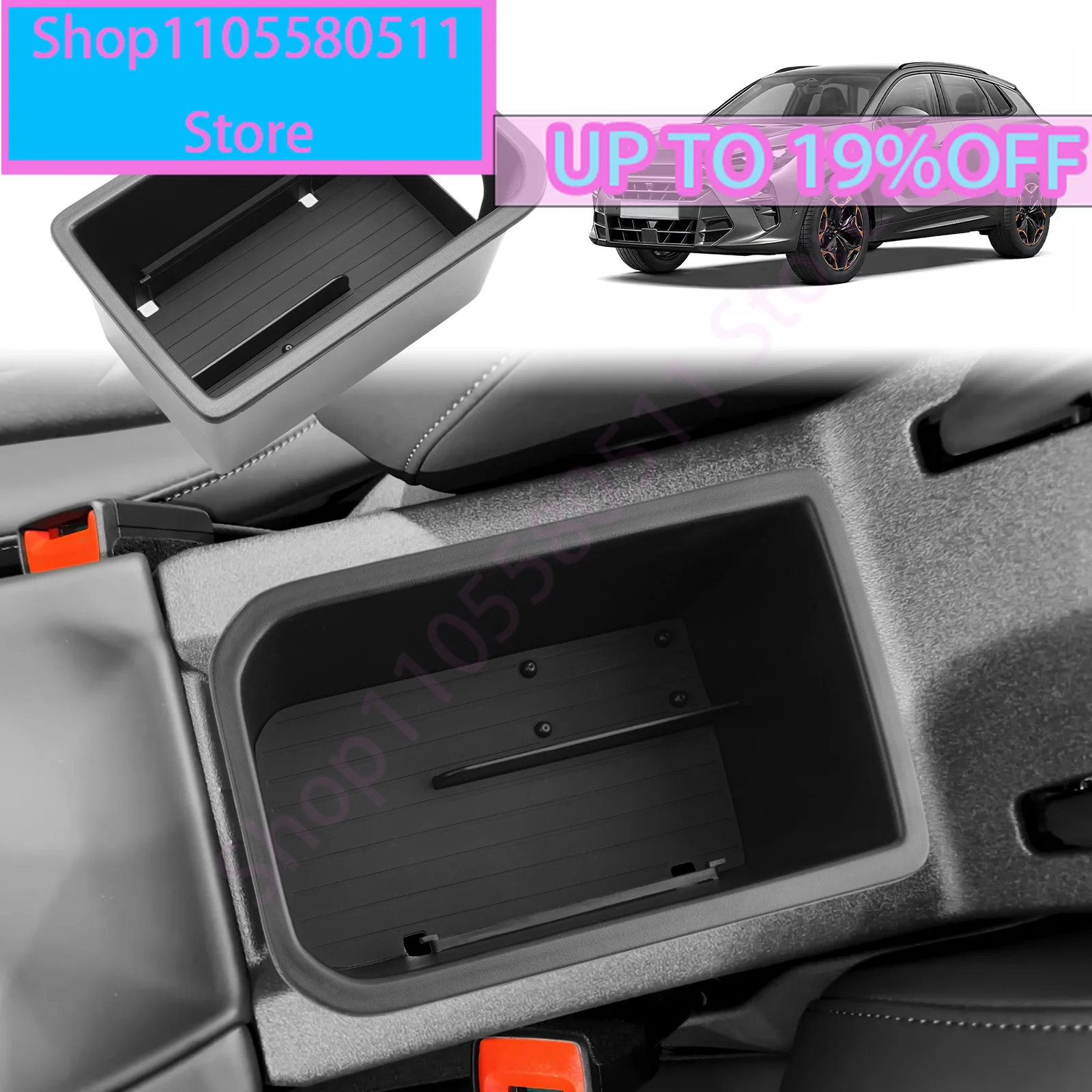 Caja de Almacenamiento para Reposabrazos de Coche para Cupra Terramar 2025 2026, Accesorios de Almacenamiento Interior para Cupra Terramar 2025
