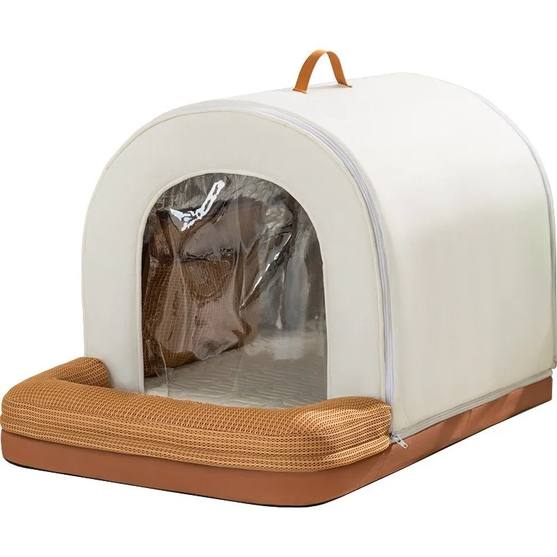 Cool Artifact Small and Medium Dogs Sleeping Igloo Door Curtain Air Conditioning Room Ice Pad Kennel y