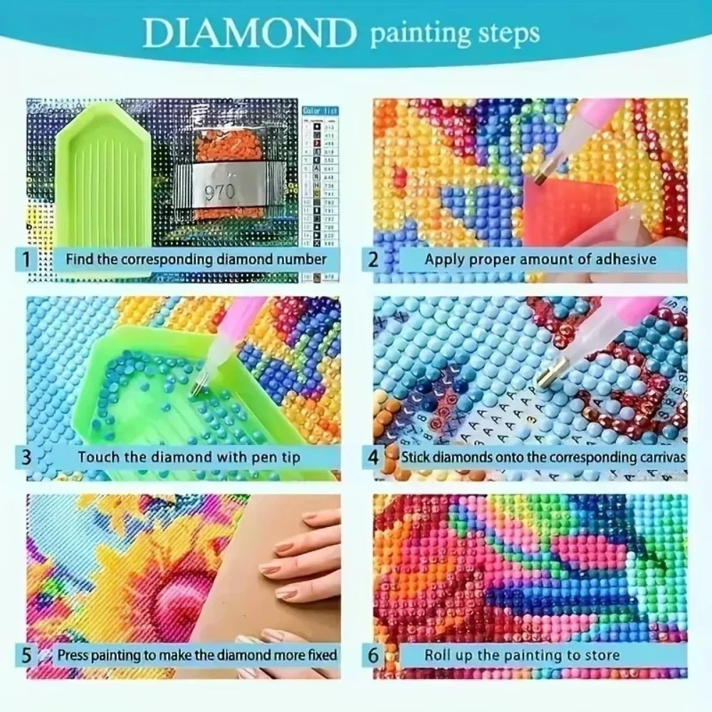 Mosaic Full Round/Square Cute Rabbit Berry Shaved Ice Dessert DIY Diamond Painting Wall Decor for Living Room Gift Frameless