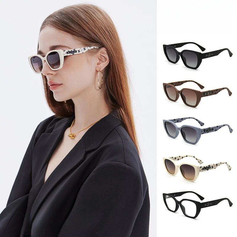 

Rectangle Cat Eye Polarized Sunglasses Women UV400 Luxury For Street Fashion Festival Daily Wear Trendy Eyewear vintage