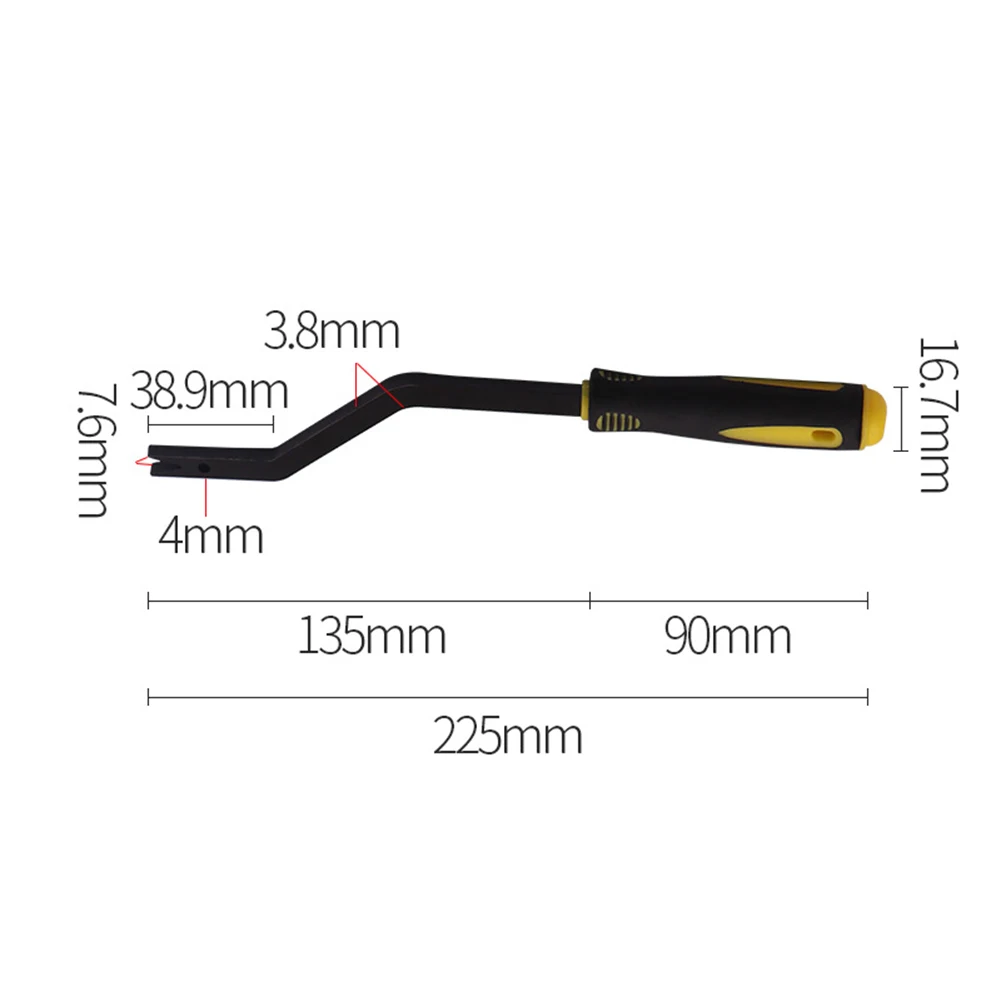 2pcs Car Roof Handle Removal Tool Roof Canopy Handle Release Tool For T10518 For T10518A Handrail Handle Removal Tools Steel