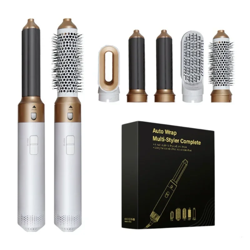 Hot Air Multifunctional Curling Iron Comb Automatic Hair Dryer Straightening Comb Roll