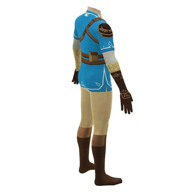aa124LQAnime Heroes Linke mono para niños disfraz de Cosplay juego Zelda niños mono para adultos Halloween fiesta de Navidad Dres