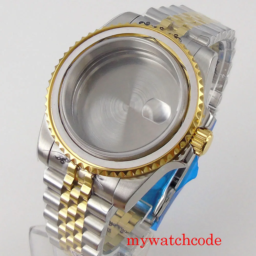 NH34 NH35 Watch Case Steel Silver Gold Two Tone Watch Part for ETA 2824 PT5000 MIYOTA DG SKX Watch Maker 120clicks Bezel 200M