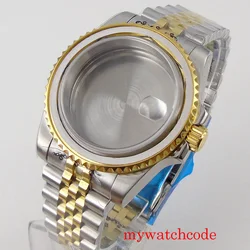 NH34 NH35 Watch Case Steel Silver Gold Two Tone Watch Part for NH35 NH36 SKX Watch Maker 120clicks Bezel 200M