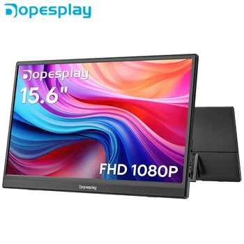 Dopesplay 15.6 inch Portable Laptop Screen Extender FHD 1080P IPS Display Monitor Type C Compatible for MAC Windows Switch Game