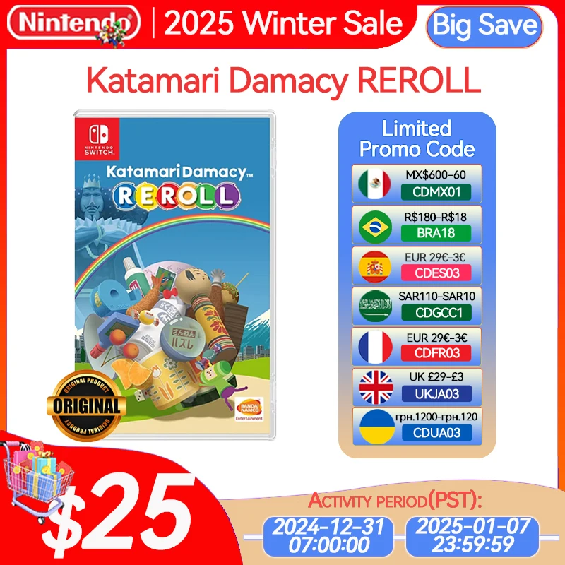 Katamari Damacy REROLL Nintendo Switch Game Deals Physical for Nintendo Switch OLED Nintendo Switch Lite Switch Game Cards