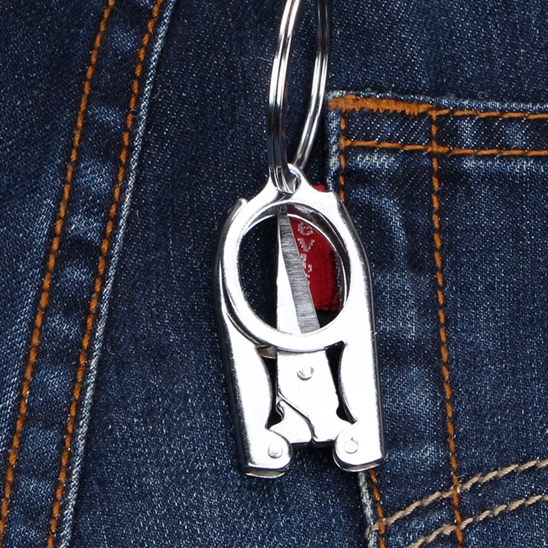 للطي مقص جيب السفر الحرف الصغيرة شفرة حادة الطوارئ البسيطة طوي السفر مقص مطرز الموضوع مقص خياط #3