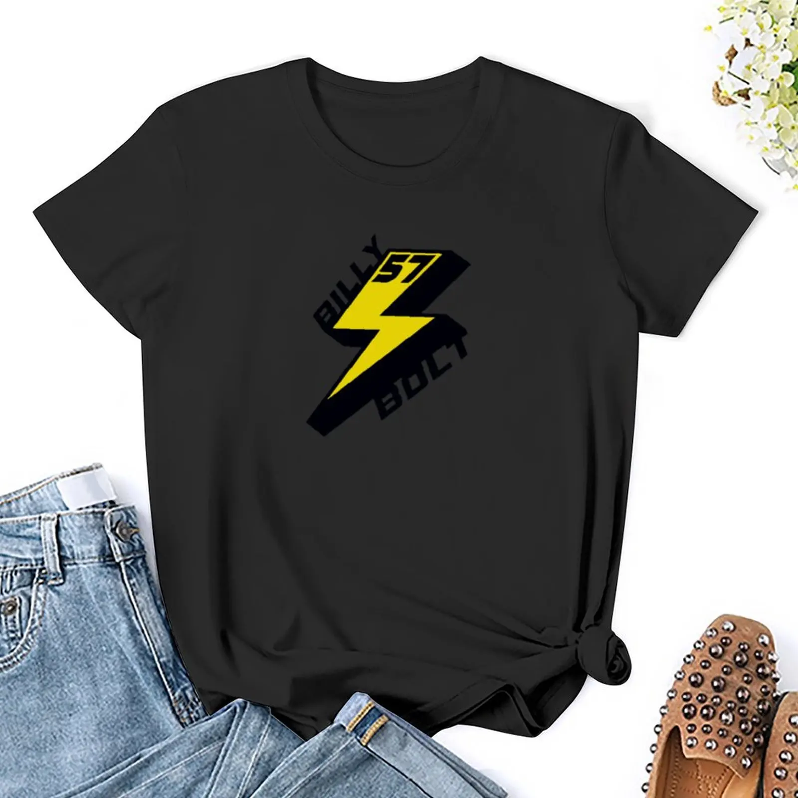 Billy Bolt Merch Lighting Bolt T-Shirt gładkie urocze topy T-shirt damski