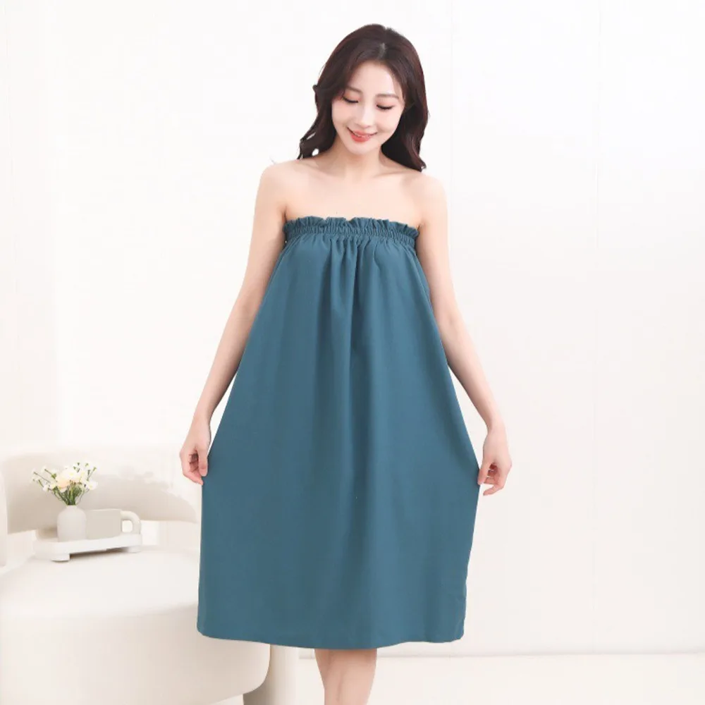 

Soft Women's Bath Towels Fast Drying Oversized Bath Gown Towel Multi-function Wearable Spa Bath Bow Wrap