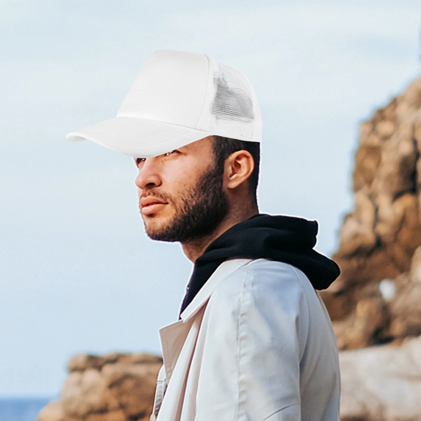 

10 шт. пустая сетчатая бейсболка, сублимационные заготовки, шапки «сделай сам», кепки для мужчин, оптовые шапки