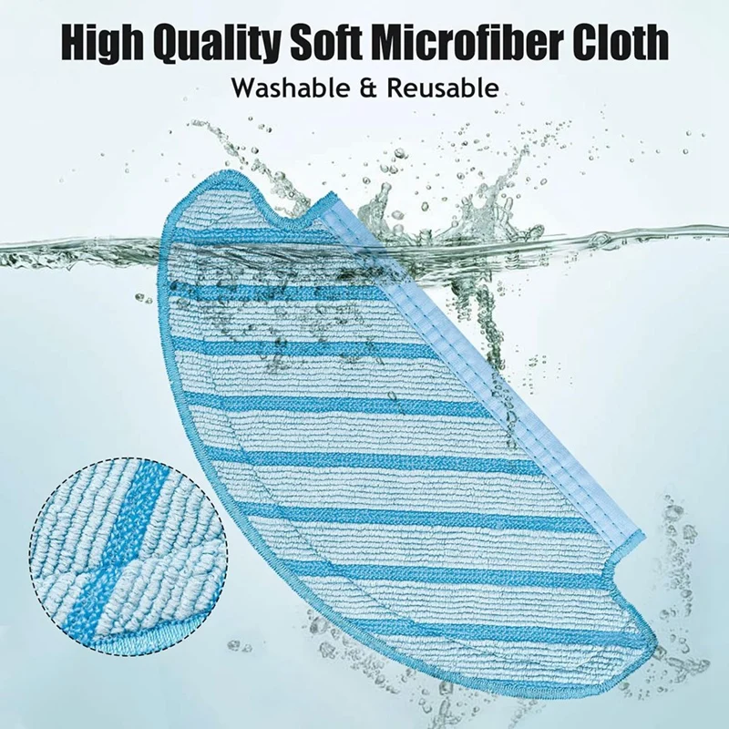 Für ecovacs deebot t8/t8 aivi/t8 max/n8 plus/n8 pro Roboter Vakuum Ersatz Hauptseite Bürsten filter Mopptuch