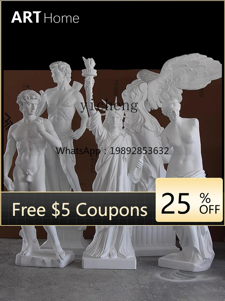 

Free Muse Sculpture Victory Muse Ornament Imitation Gypsum Large Fiberglass Figure Statue