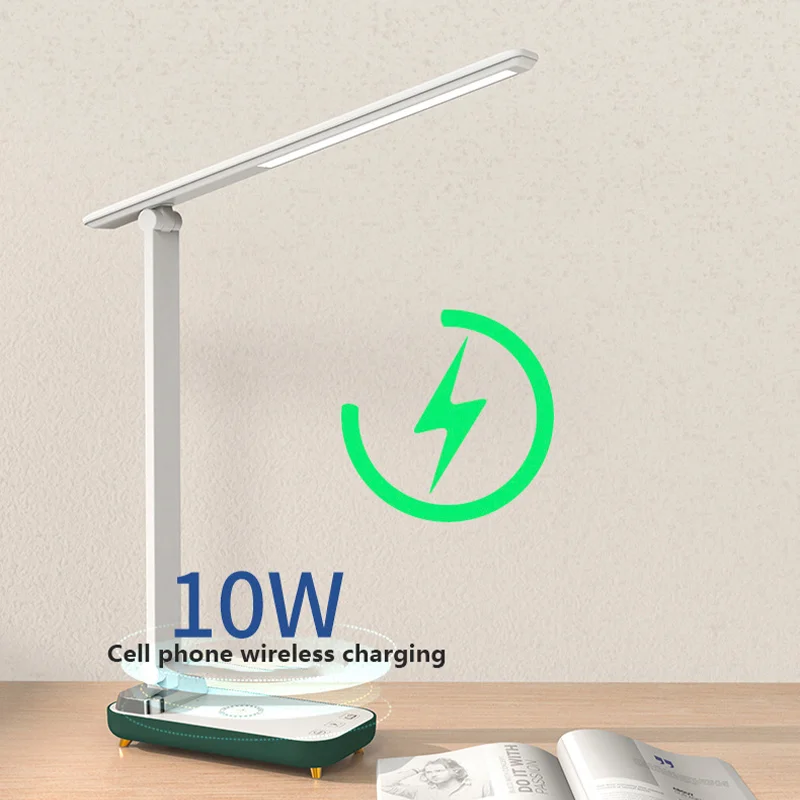 Led Desk Lamp 3 Color Dimmable Touch Foldable Table Lamp Bedside Reading Desk Lamp Eye Protection Night Light USB Chargeable