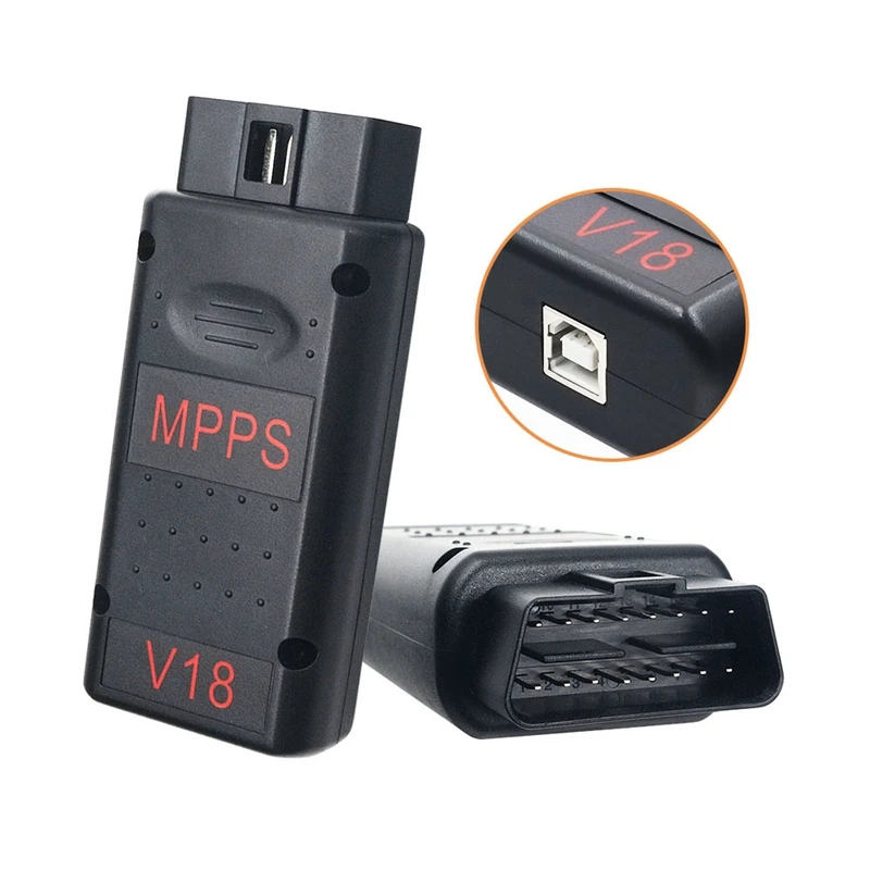 MPPS V18 OBD2 Diagnostic Tool MAIN + TRICORE + MULTIBOOT V18.12.3.8 With Breakout Tricore Cable