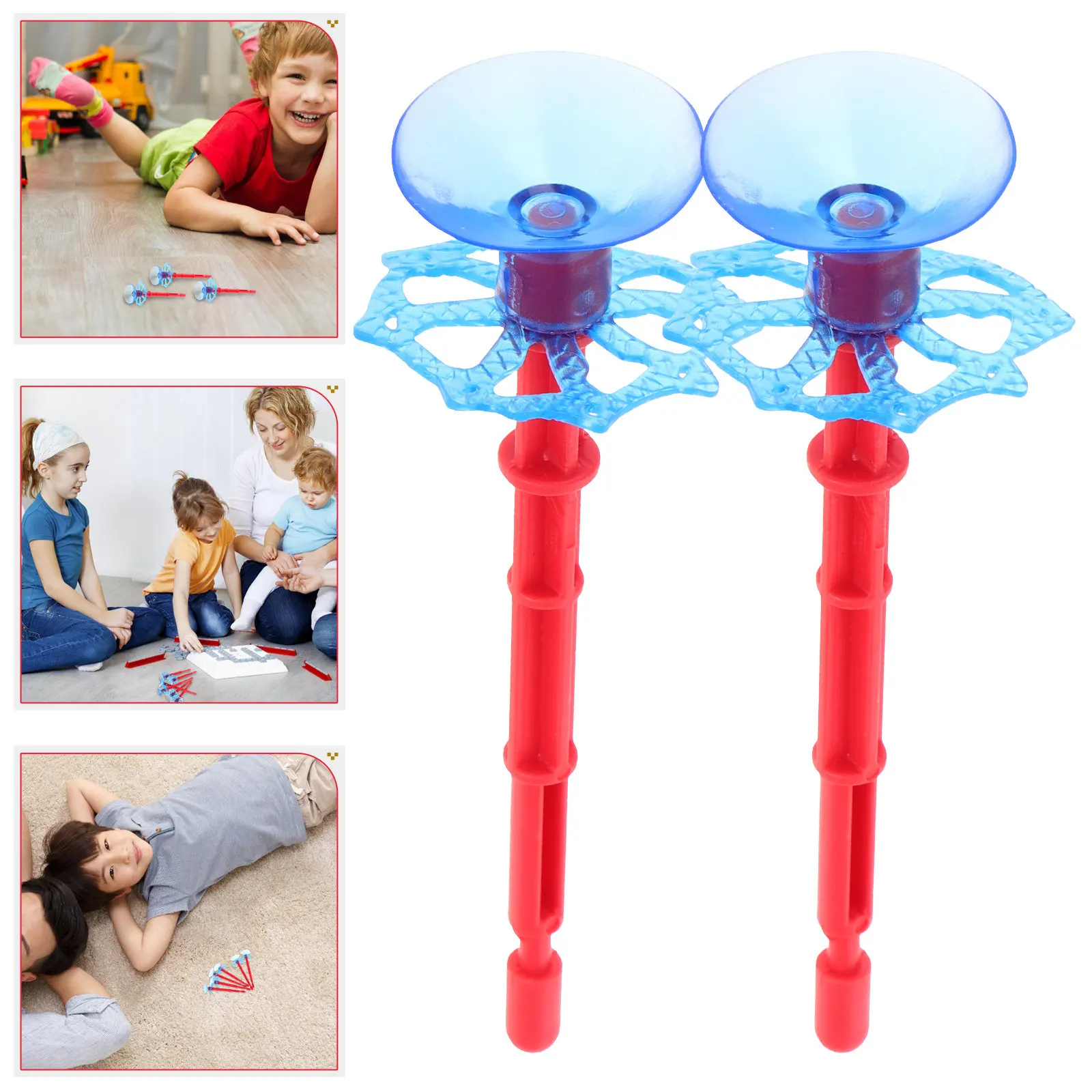 

6Pcs Replacement Spider Suction Cup Arrows Plastic Sucker Arrows Outdoor Sports Shooting Game Group Play Party Cosplay
