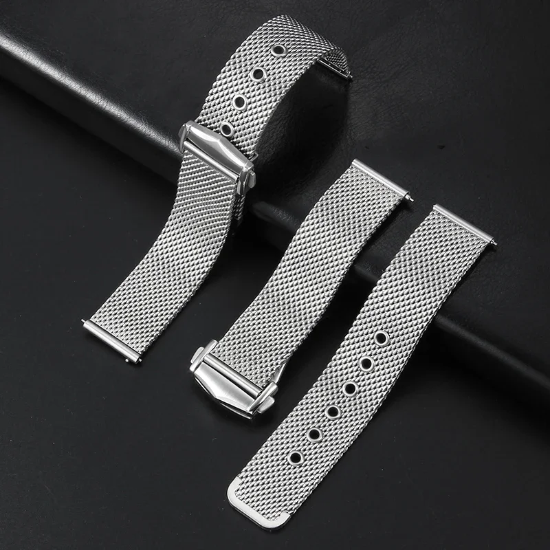 for Seamaster 300 Band Anti-Allergy Milan Steel Mesh Watchband 20mm Men's Watch Strap Replace Watch Strap Accessories