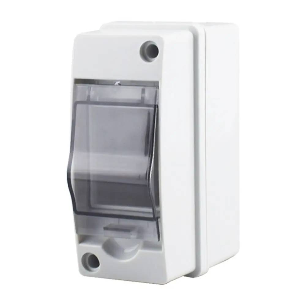 1Pcs HT-2 Waterproof Distribution Box 2 Way PC ABS Plastic Breaker Box Wire Grommet IP65 Waterproof Air Switch Box