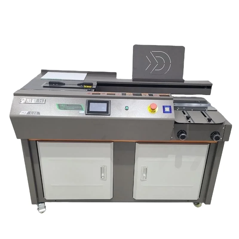 With Side Glue Basic 4.3-inch ScreenC20 A4 Size Automatic Hot Melt Glue Book Binding Machine