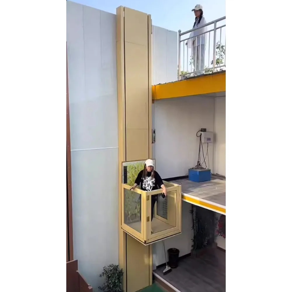 Home Elevator Warehouse Factory Store Freight Elevator Small Lightweight Lifting Platform Hydraulic Lifting Freight Elevator