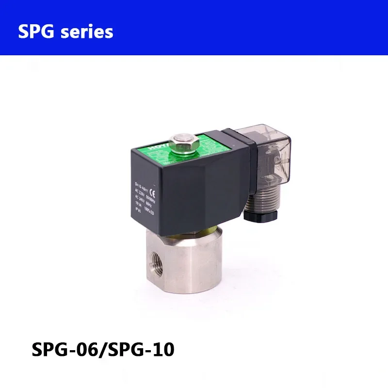 

SPG-06/SPG-10 2 way water high pressure solenoid valve 100bar N.C car wash pump valve