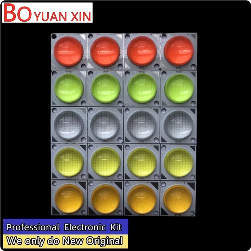 High brightness 12V 36V high-power LED with lens 50W integrated COB white light warm white color bead light source 1500 4000