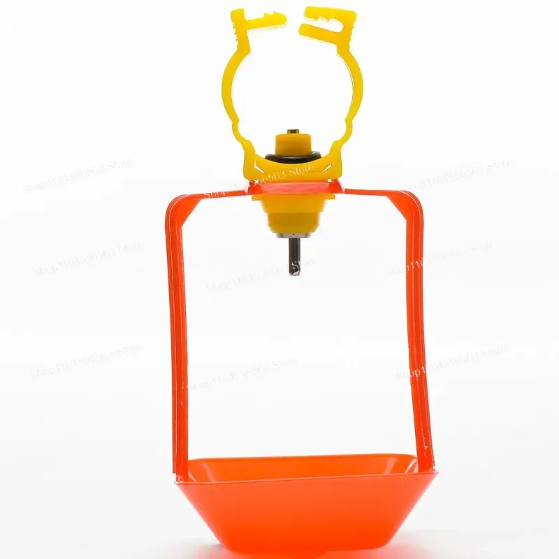 100Pcs 25mm Chicken Nipple Drinker Cup Hanging Poultry Waterer for Chicken Coop Bird Cage Water Line System