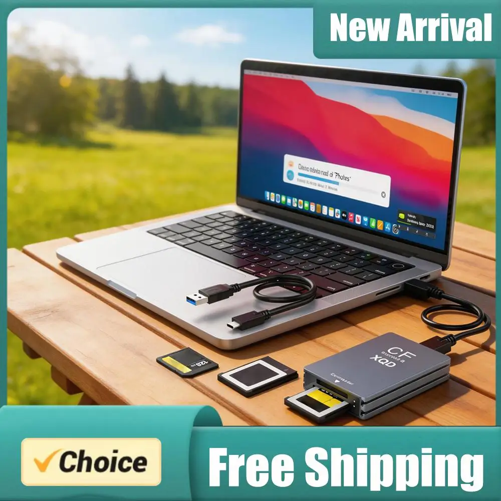 

10Gbps 3-in-1 CFexpress Type B Card Readers Adapter with USB C To USB A/C Support Thunderbolt 3/4 Port for Windows XP/Vista/Mac