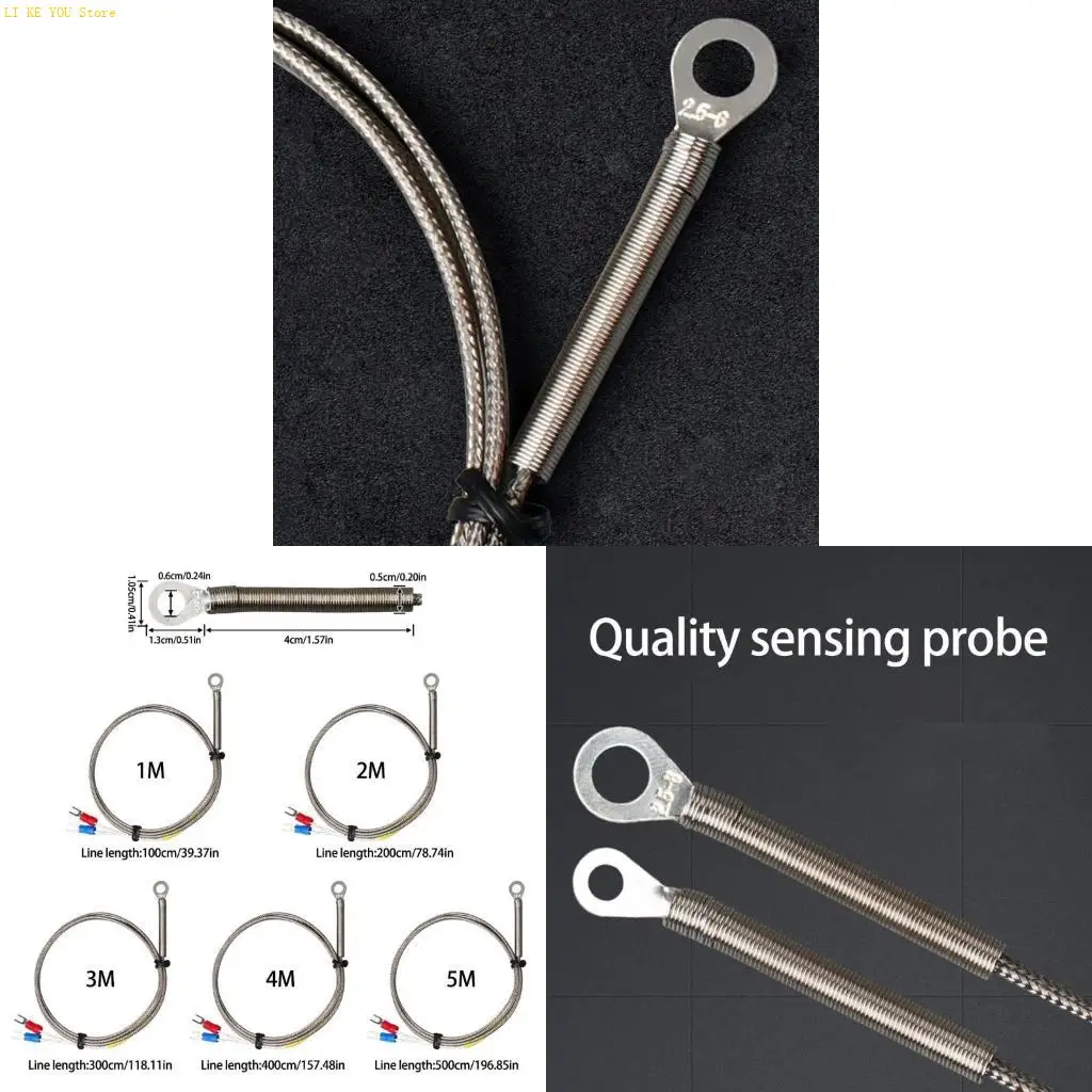 W3JE Quick Response K Type Thermocouple Temperature Sensors With 6MM Inner Diameter Hole Suitable For Industrial Applications