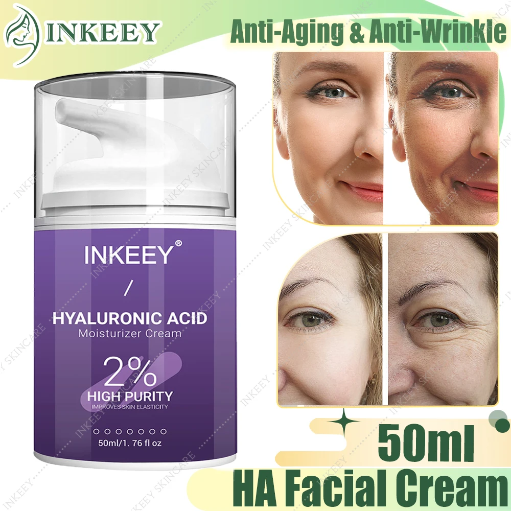 

Hyaluronic Acid Anti-Aging Face Cream Anti-Wrinkle Firming HA Skin Tightening Cream Fade Fine Line Whitening Korean Skin Care