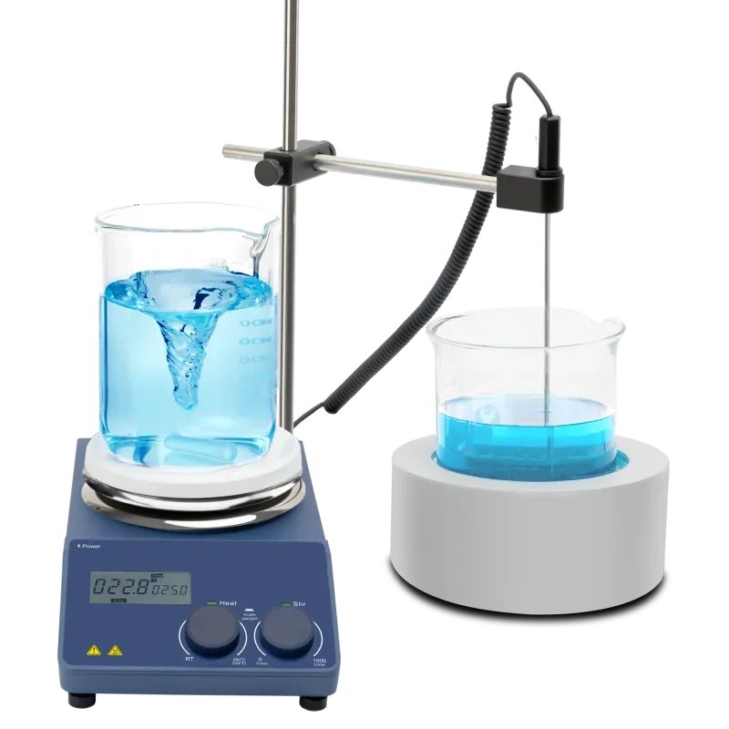 محرك مغناطيسي من سلسلة Laboao LMS-H280 مع سترة تسخين مختبر التحكم الرقمي LCD للبحث العلمي