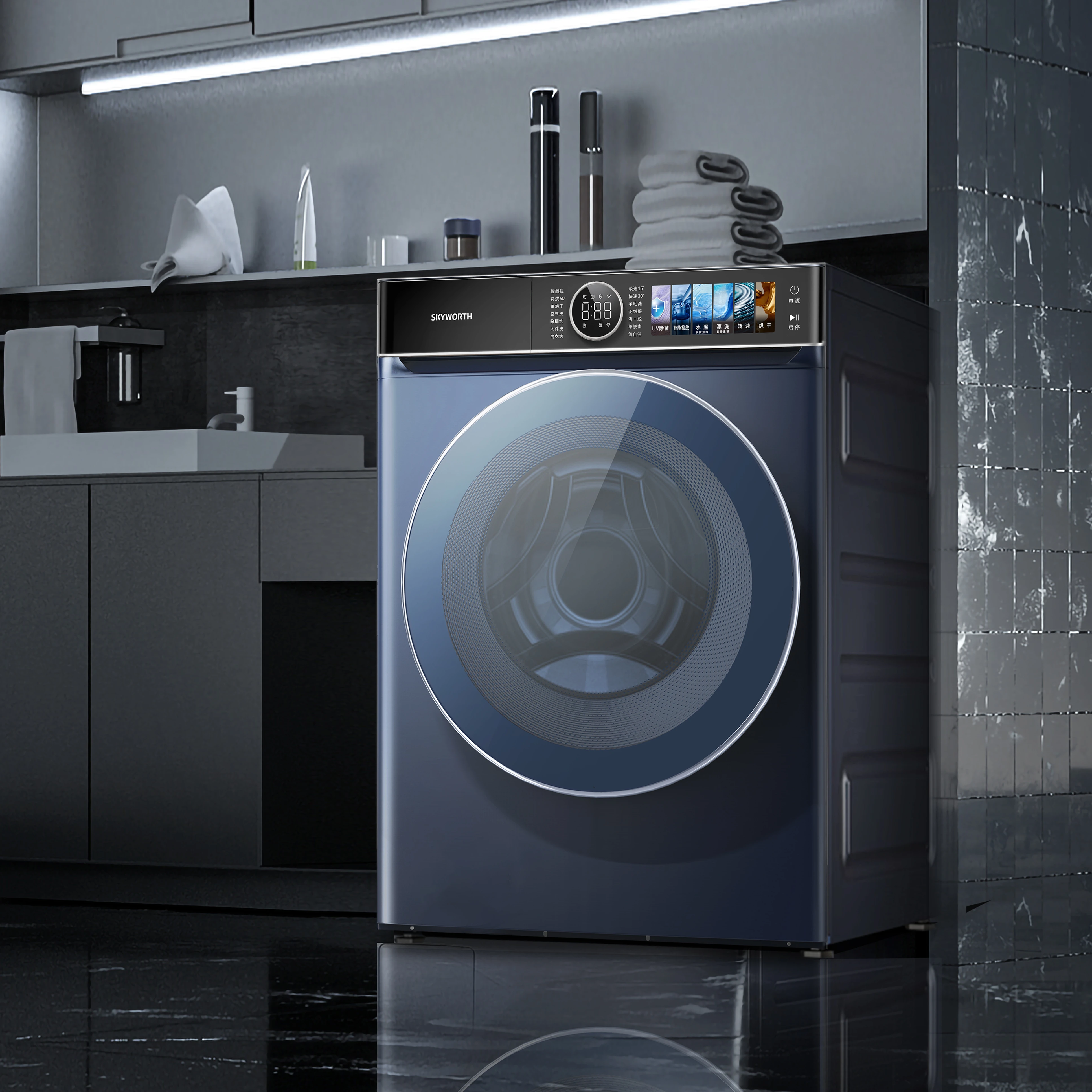 

Новые умные стиральные машины с фронтальной загрузкой, бытовая техника, интеллектуальные стиральные машины с логотипом OEM