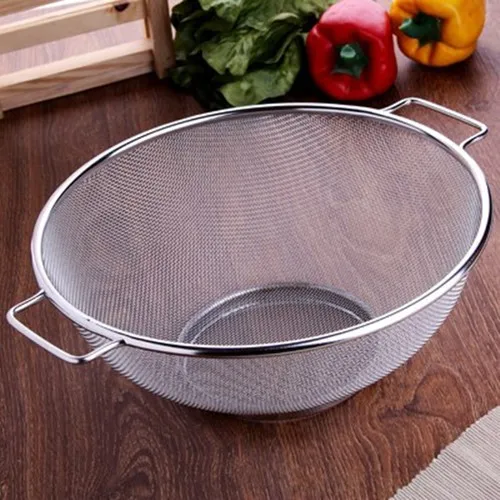 Evvehediyelikeşya STAINLESS Steel Large Should Keep Pasta Legumes Strainer 25CM